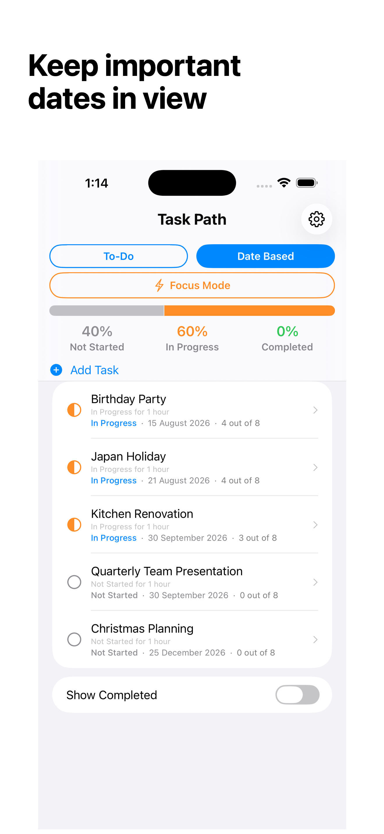 TaskPath App Store screenshot